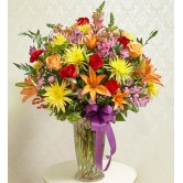 Beautiful Blessings Vase Arrangement - Bright